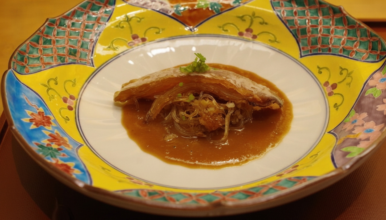 フカヒレと春雨、濃厚な餡で。
