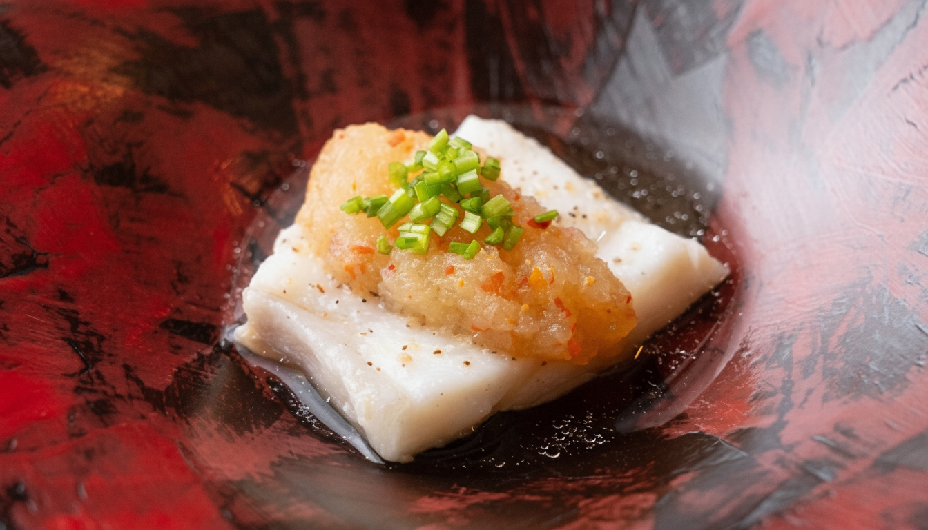 プラーヌンマナオ——ライムと唐辛子の白身魚。